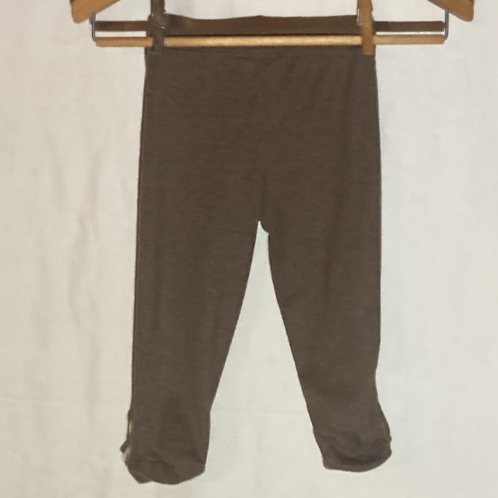 Just For You Baby 9 Months Teddy-Bear-Footed Brown Pajama Bottoms - Cotton/Poly - Picture 3 of 8